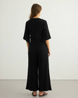 Aura Palazzo Pants - Black: Black / S-M