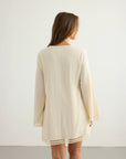 Positano Dress - Natural: Natural / M-L
