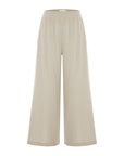 Aura Palazzo Pants - Oatmeal: Oatmeal / M-L