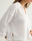 Aura Mini Shirt - White: White / S-M