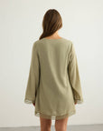 Positano Dress - Khaki Green: Khaki Green / M-L