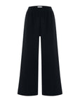 Aura Palazzo Pants - Black: Black / S-M