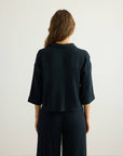 Aura Mini Shirt - Black: Black / M-L