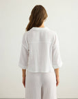 Aura Mini Shirt - White: White / S-M